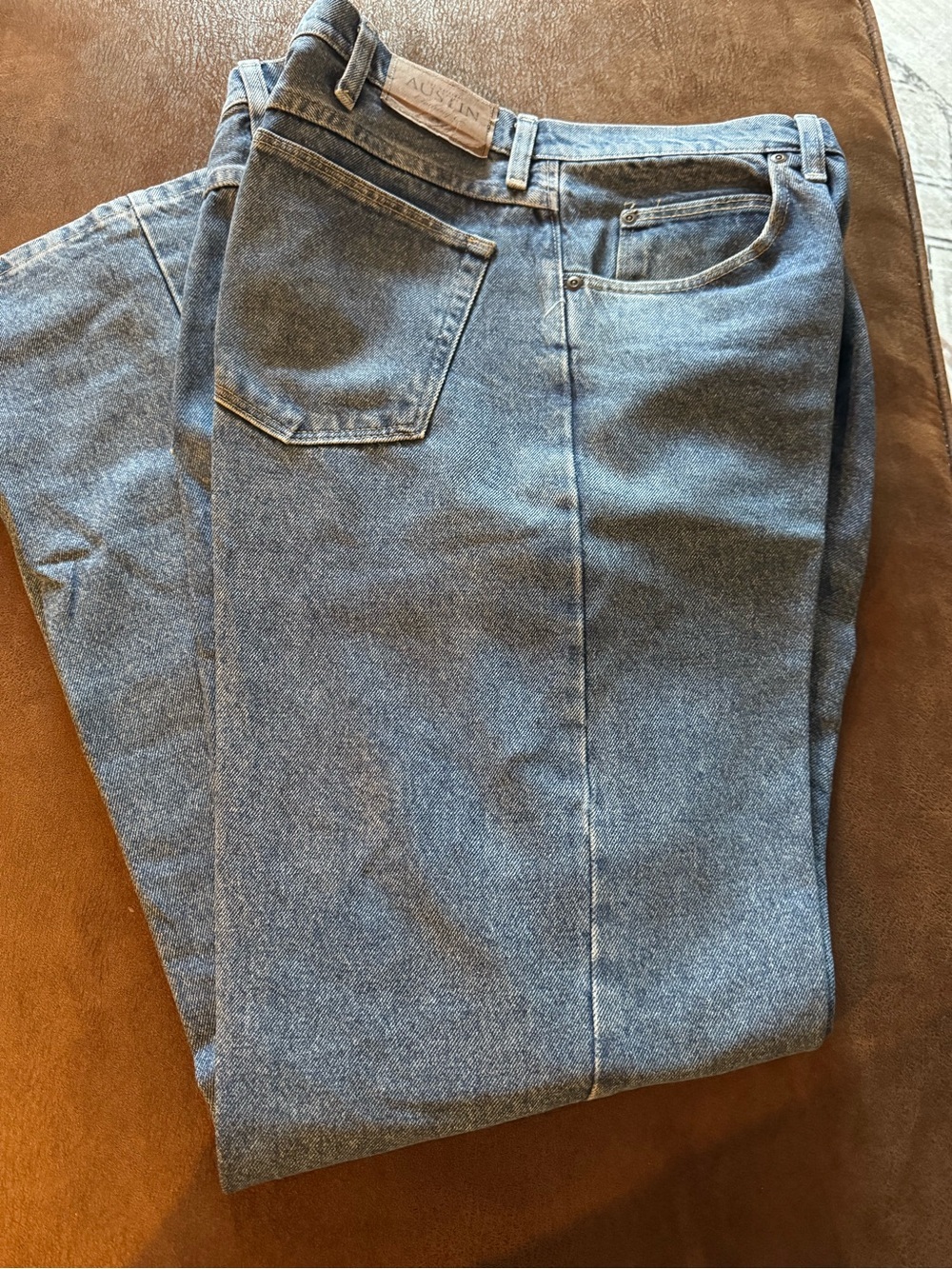 Austin Clothing Co. Straight Fit Light Blue Men's Jeans Sz 38 x 34 Like New!